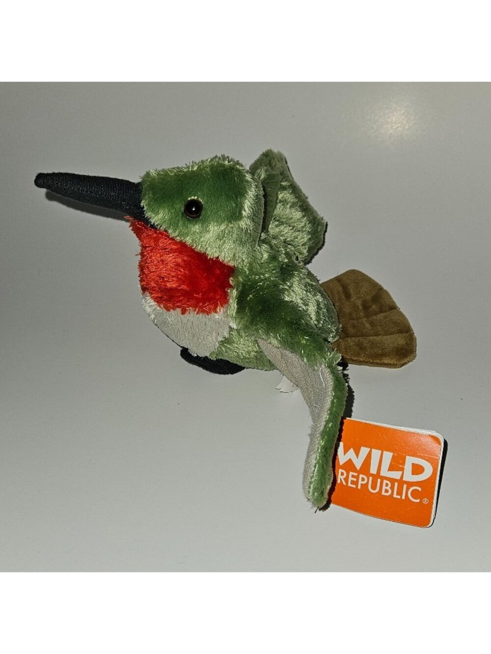 Wild Republic Cuddlekins Plush 10" Long Green Mini Hummingbird Stuffed Toy